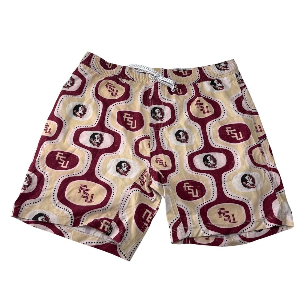 Wes and Willy FSU Florida State Seminoles Mens Cabana Swim Shorts NCAA XXL NEW